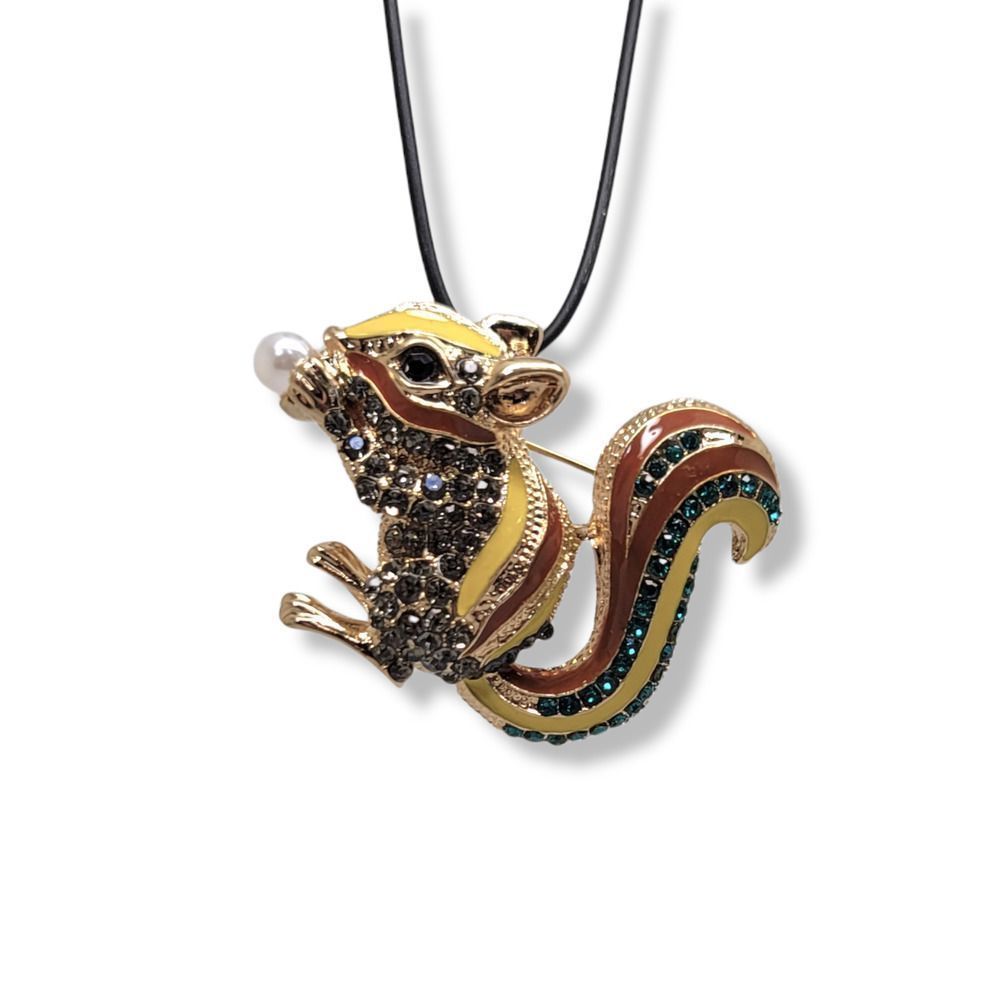 Multi-Color Gold Tone And Enamel With Round Cryst… - image 2